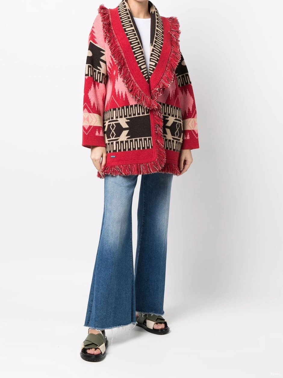 Affordable belted jacquard cardigan Alanui Icon Women 0630